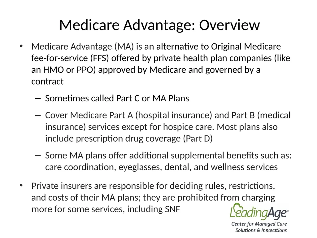 Medicare Advantage 101 July 2022 Overview In 2012, - slide 14 of 61