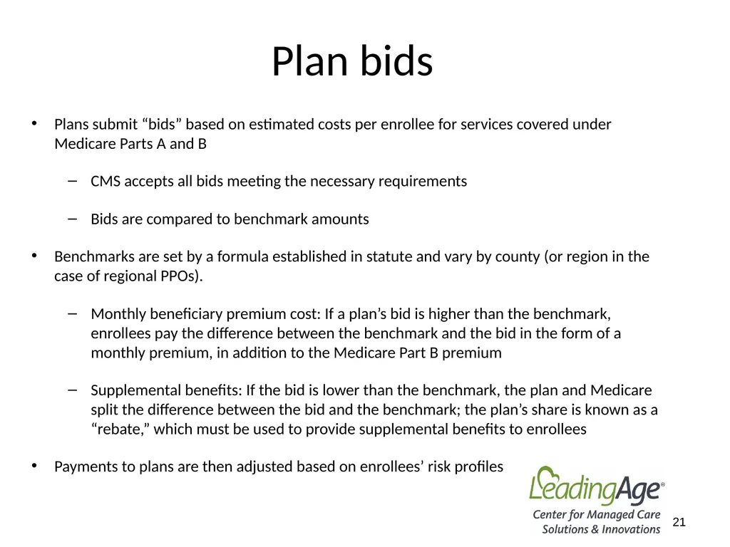 Medicare Advantage 101 July 2022 Overview In 2012, - slide 21 of 61