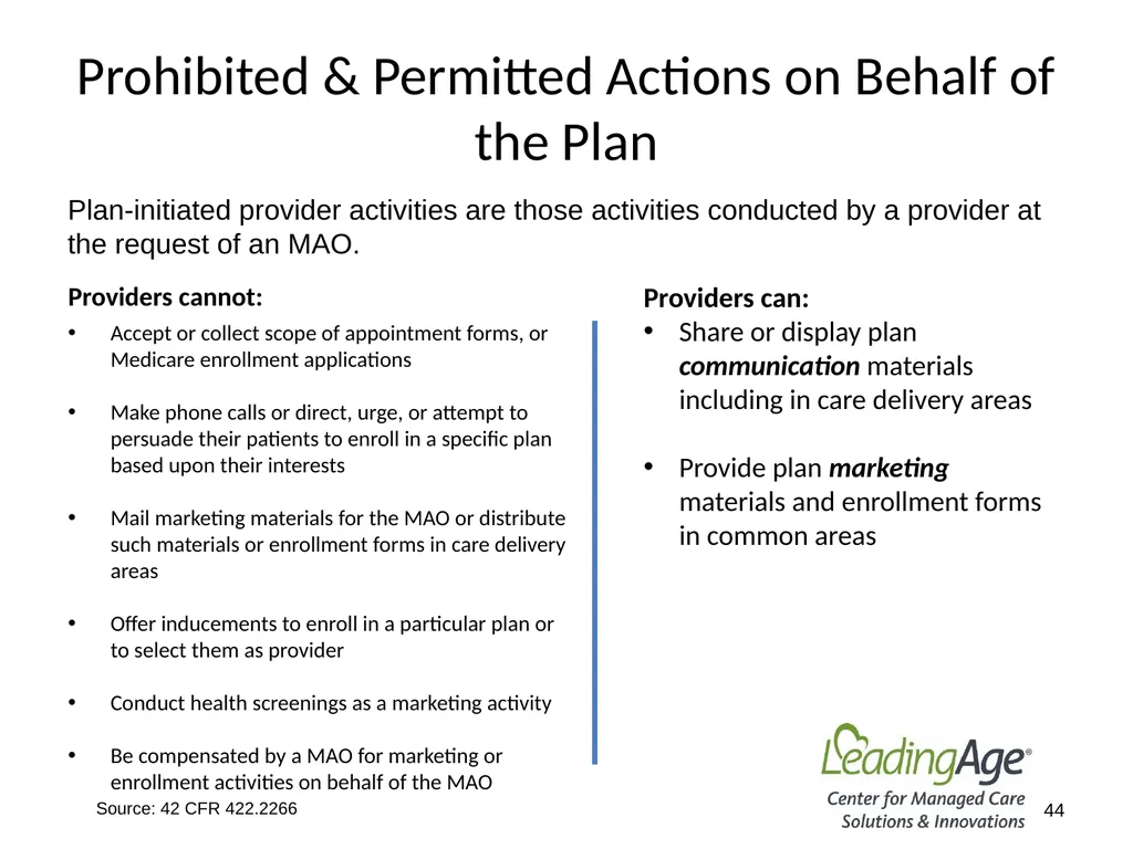 Medicare Advantage 101 July 2022 Overview In 2012, - slide 44 of 61