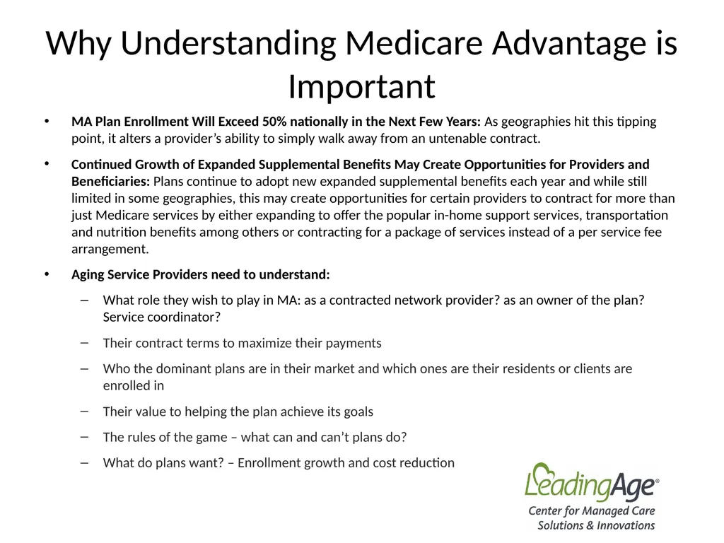 Medicare Advantage 101 July 2022 Overview In 2012, - slide 58 of 61