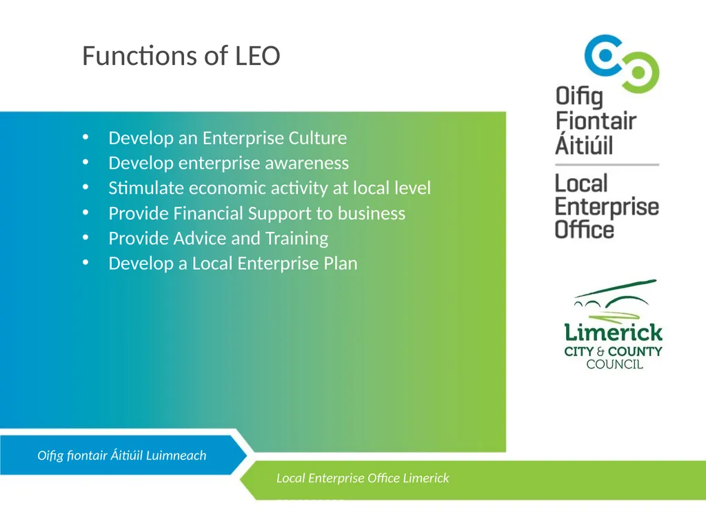 LOCAL ENTERPRISE OFFICE LIMERICK Public - slide 2 of 10