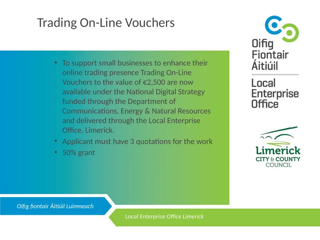 LOCAL ENTERPRISE OFFICE LIMERICK Public - slide 5 of 10