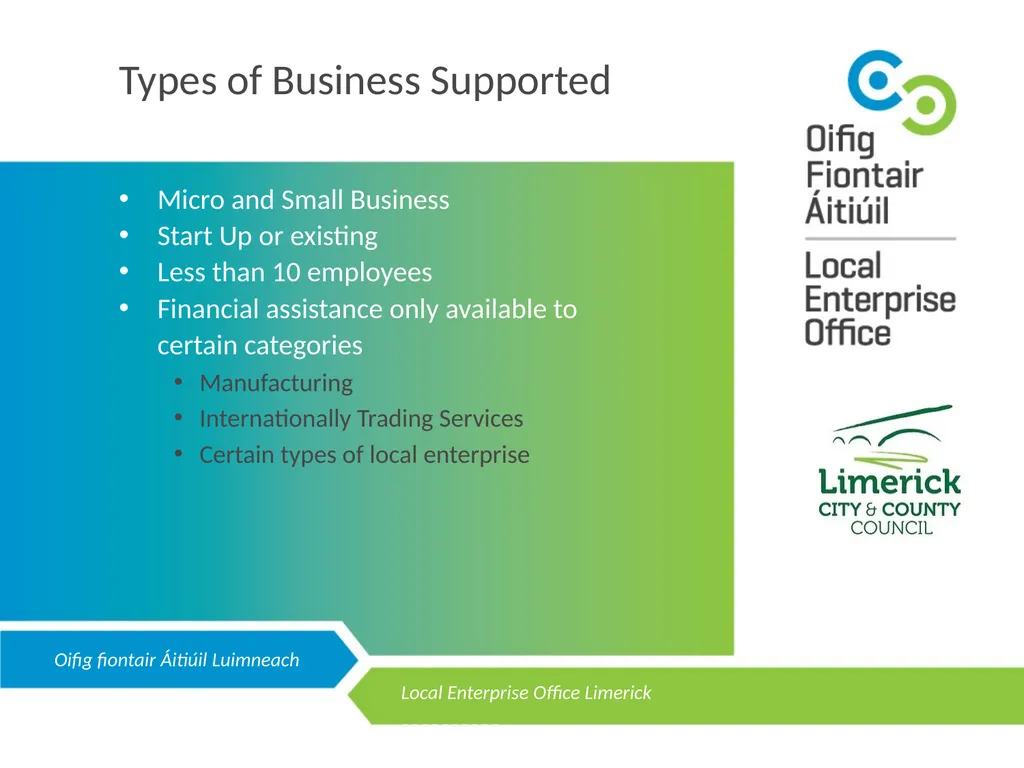 LOCAL ENTERPRISE OFFICE LIMERICK Public - slide 3 of 10
