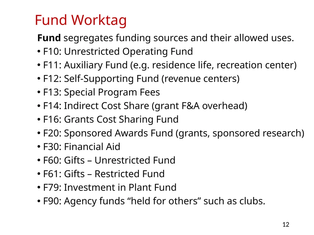 Budgeting at Montclair State University Overview - slide 12 of 21