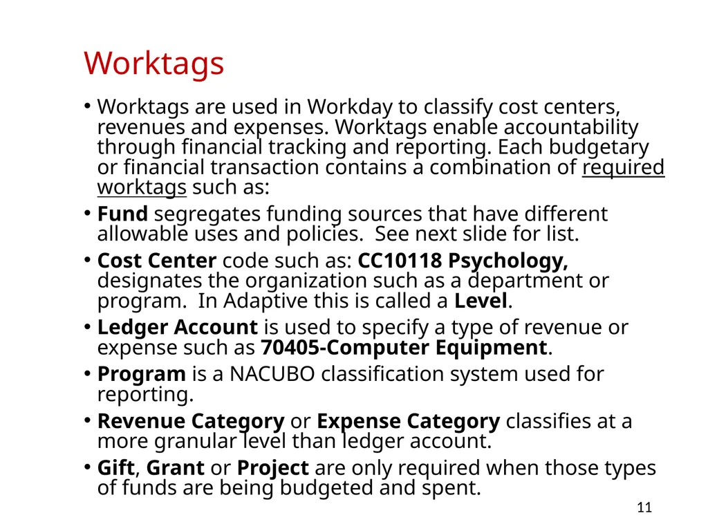 Budgeting at Montclair State University Overview - slide 11 of 21