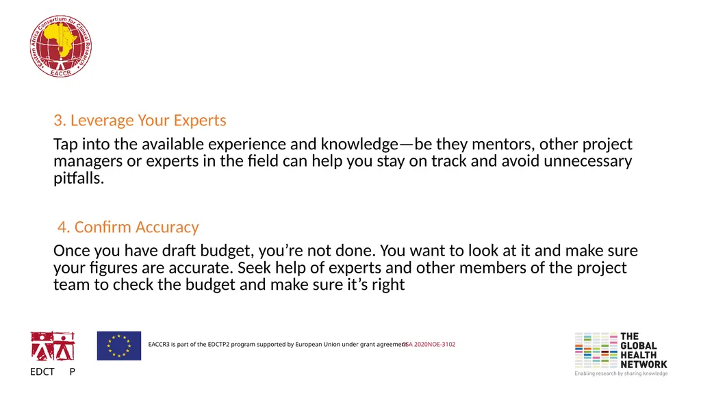 Budgeting and Funding for Research What funders - slide 18 of 21