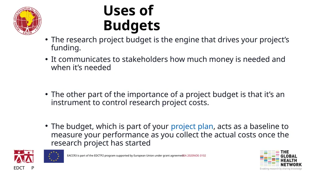 Budgeting and Funding for Research What funders - slide 5 of 21