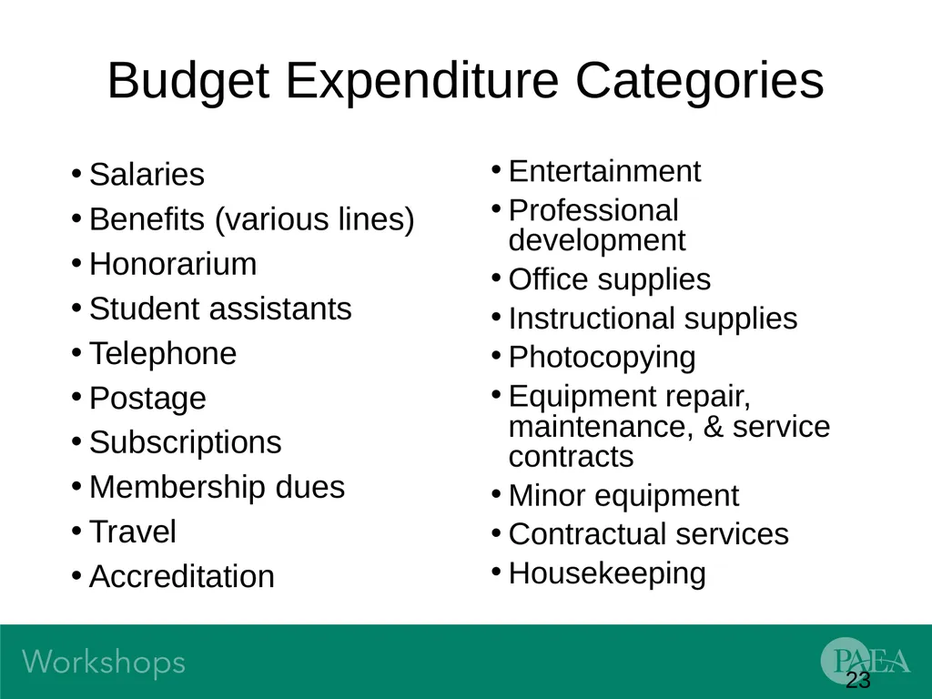 Financial Management and Budgeting Sandra Banas - slide 23 of 38