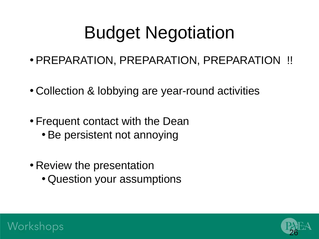 Financial Management and Budgeting Sandra Banas - slide 26 of 38