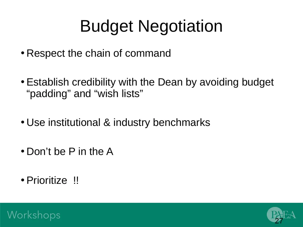 Financial Management and Budgeting Sandra Banas - slide 27 of 38