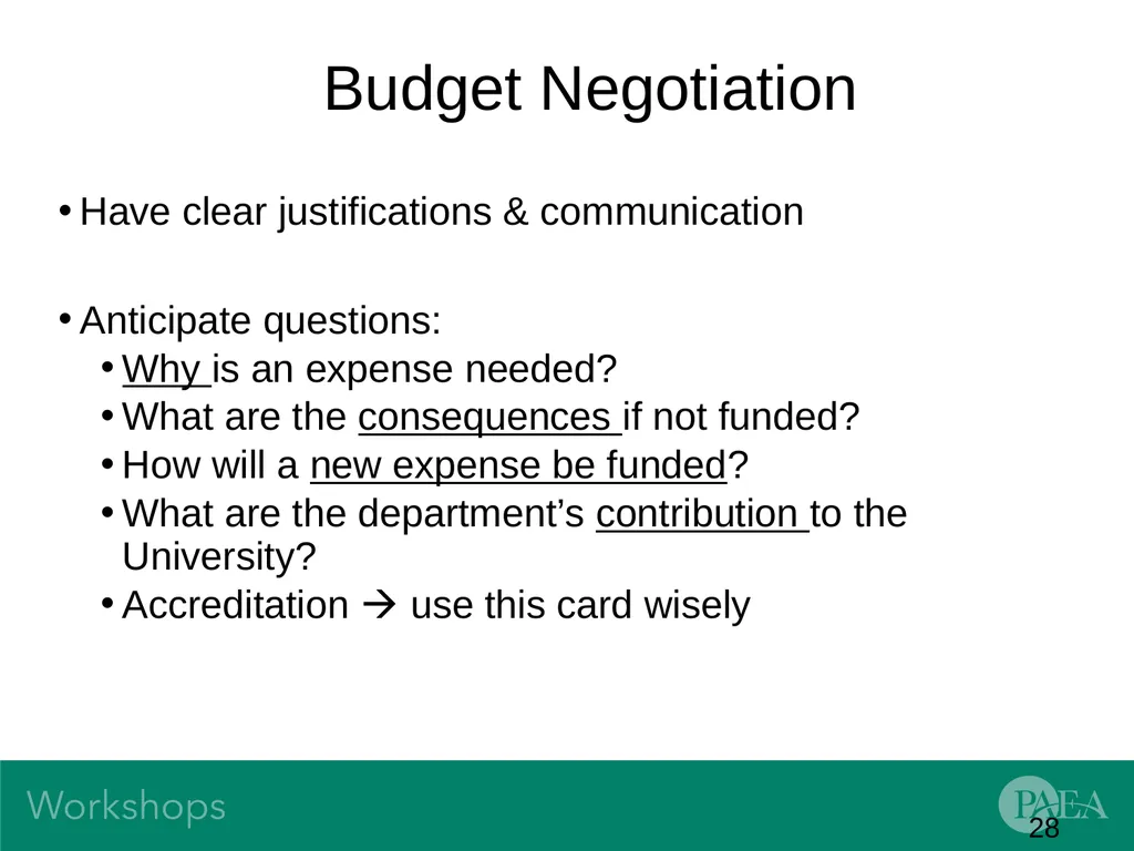 Financial Management and Budgeting Sandra Banas - slide 28 of 38