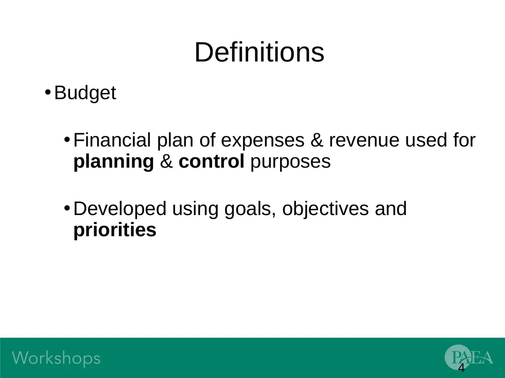 Financial Management and Budgeting Sandra Banas - slide 4 of 38