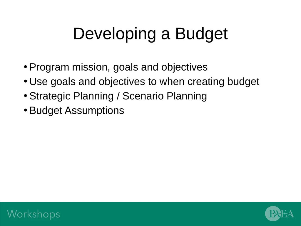 Financial Management and Budgeting Sandra Banas - slide 18 of 38