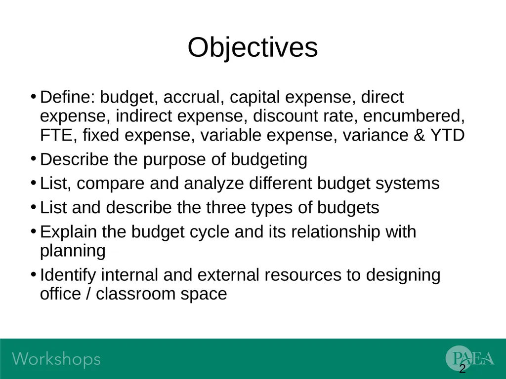 Financial Management and Budgeting Sandra Banas - slide 2 of 38