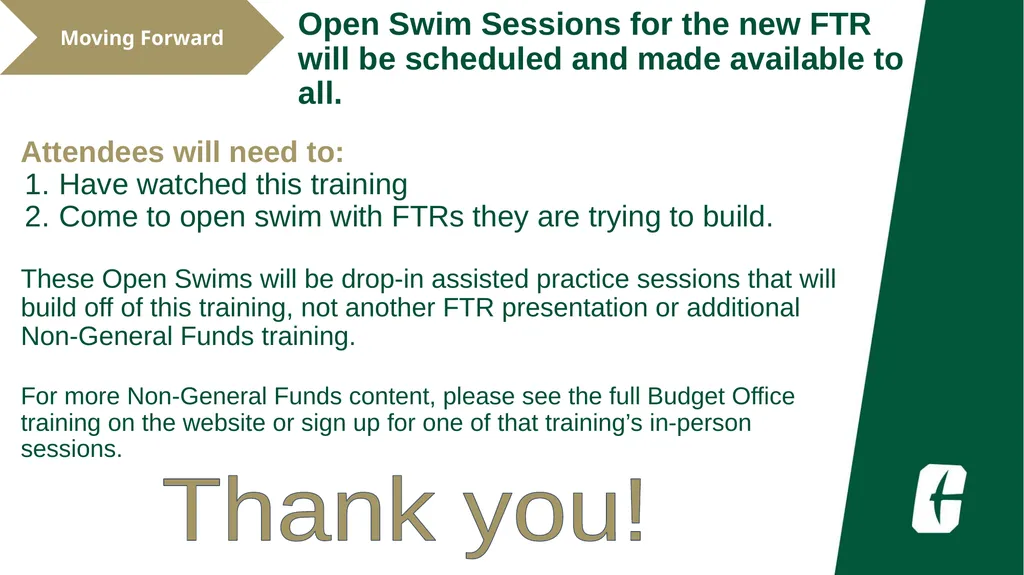 NGF Budget Revision FTR Training UNC Charlotte - slide 23 of 23
