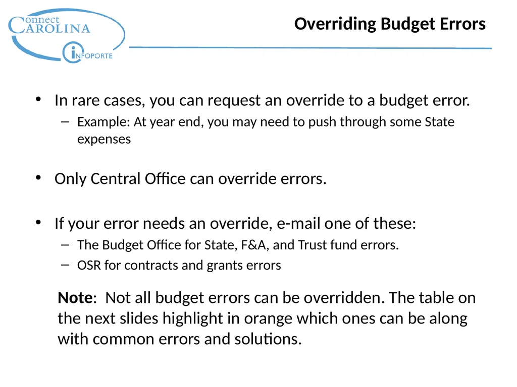 Finance Topic: Budget Balances and Errors - slide 27 of 49