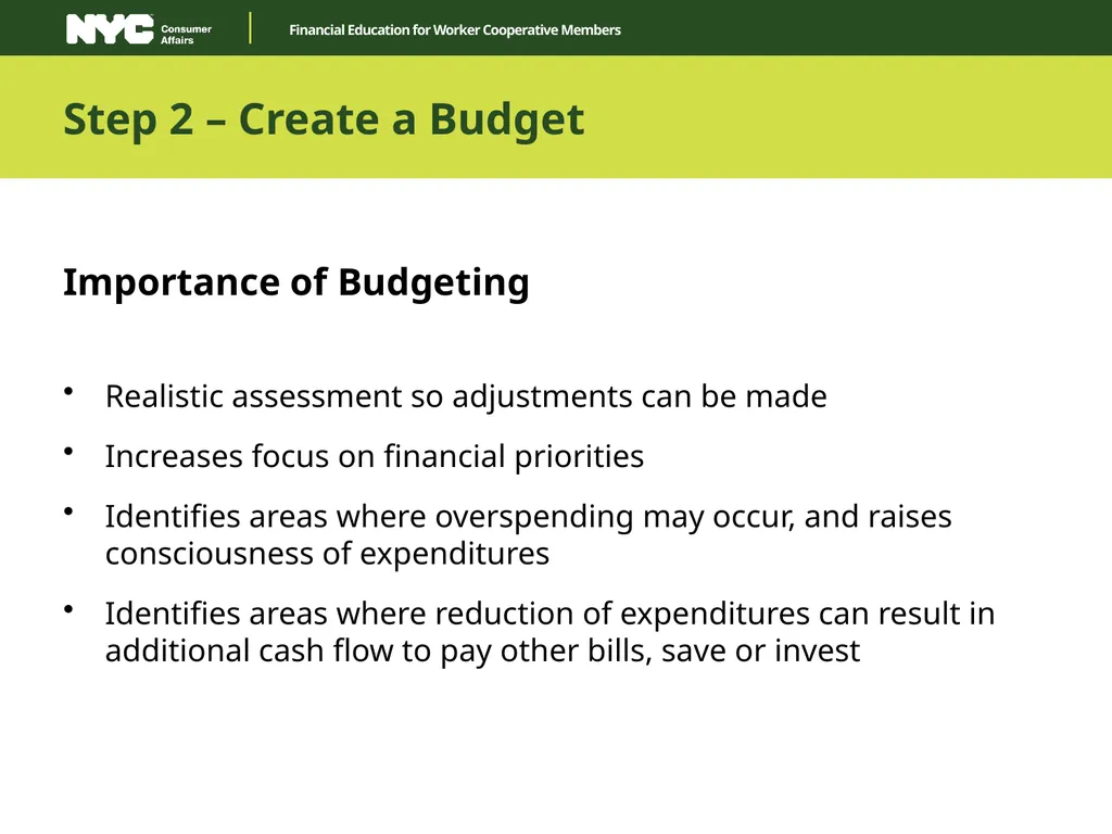 Financial Education for Worker Cooperative Members - slide 17 of 27