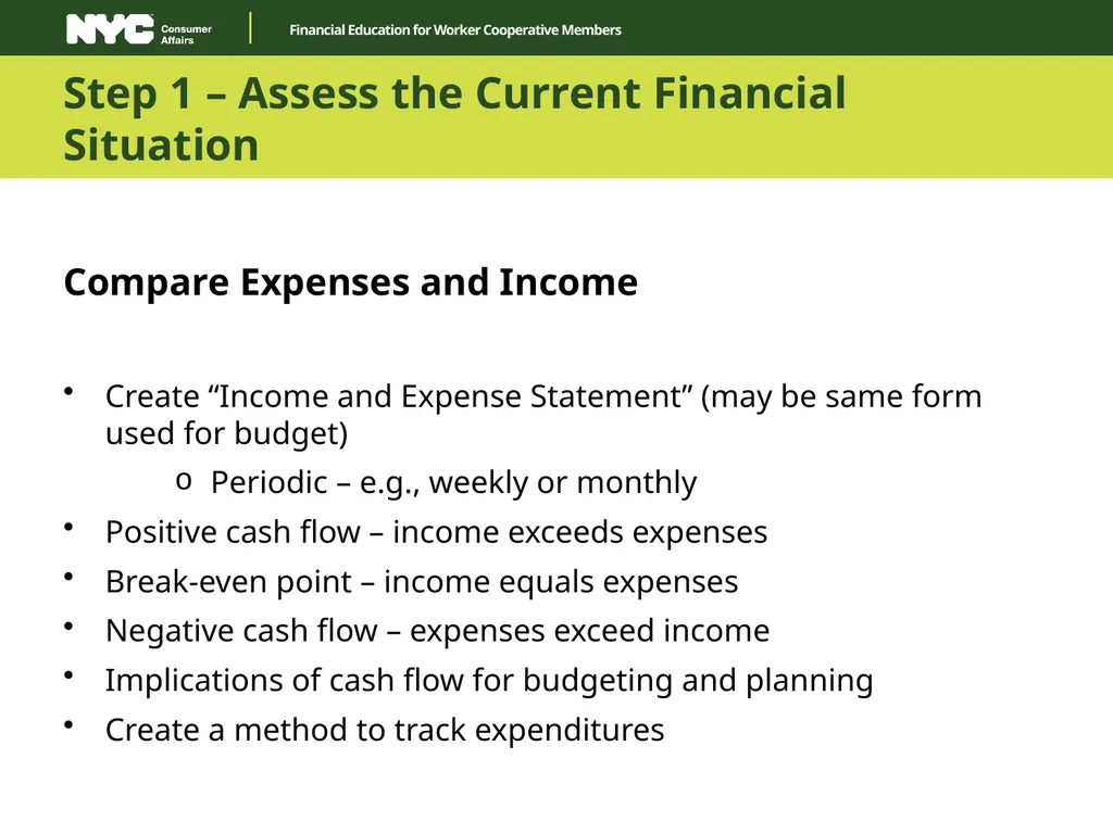 Financial Education for Worker Cooperative Members - slide 15 of 27