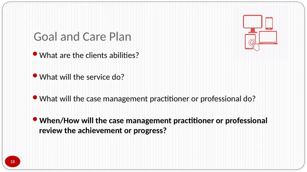 Presented by Lorraine Poulos Professionalising - slide 18 of 24