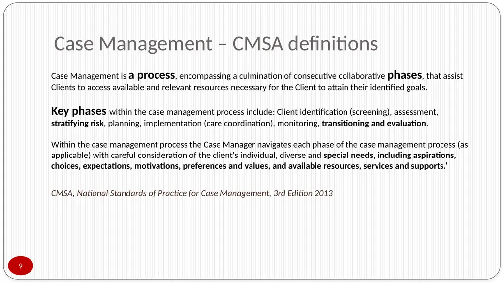 Presented by Lorraine Poulos Professionalising - slide 9 of 24