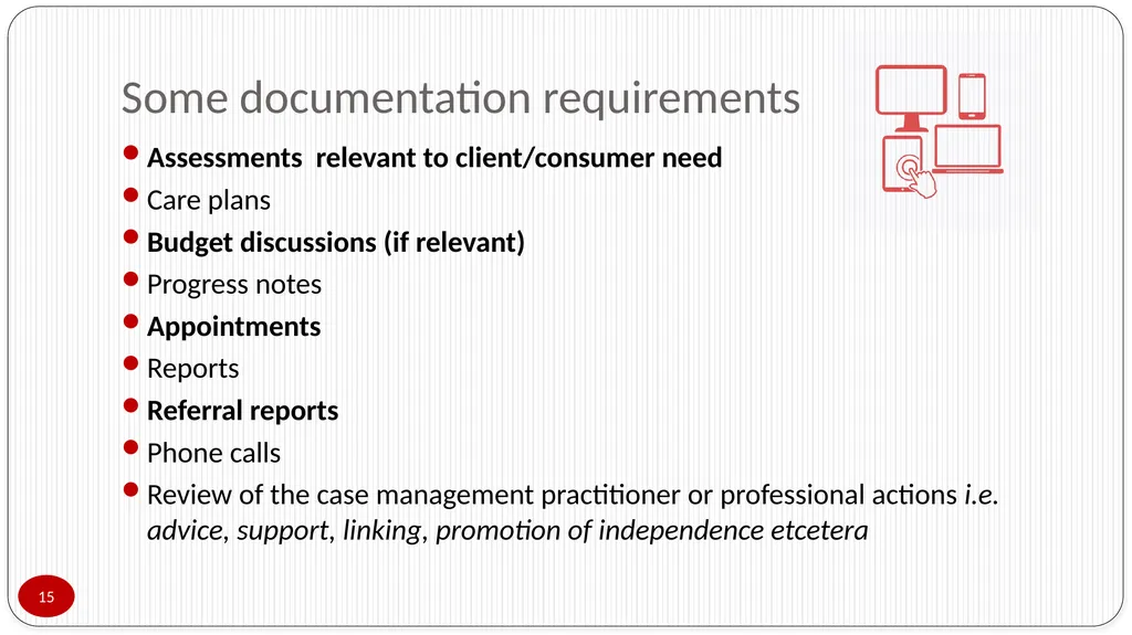 Presented by Lorraine Poulos Professionalising - slide 15 of 24