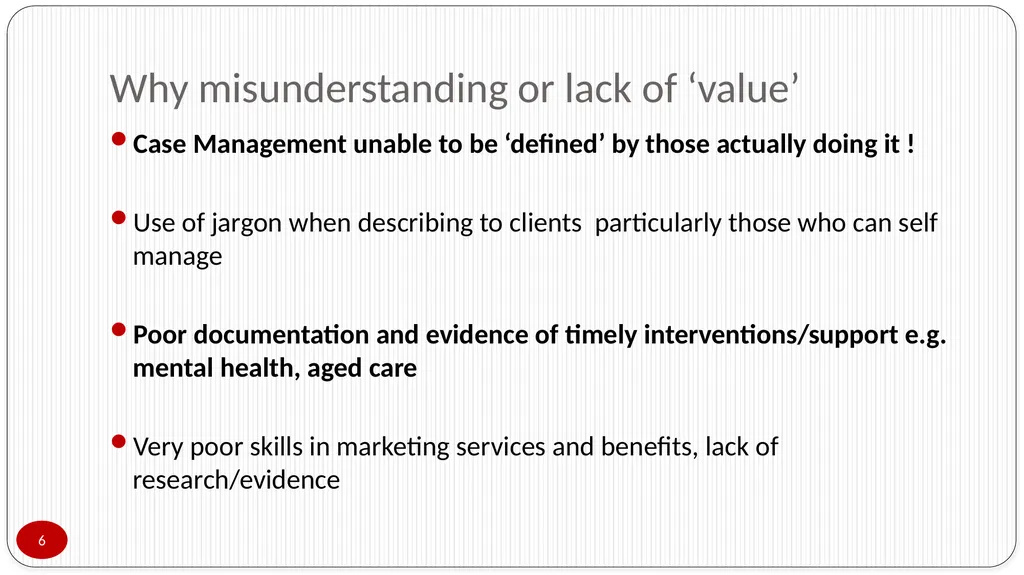 Presented by Lorraine Poulos Professionalising - slide 6 of 24