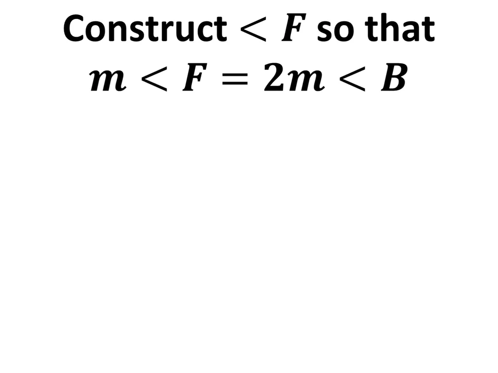 1-6 Basic Constructions Straight edge: a ruler - slide 6 of 10