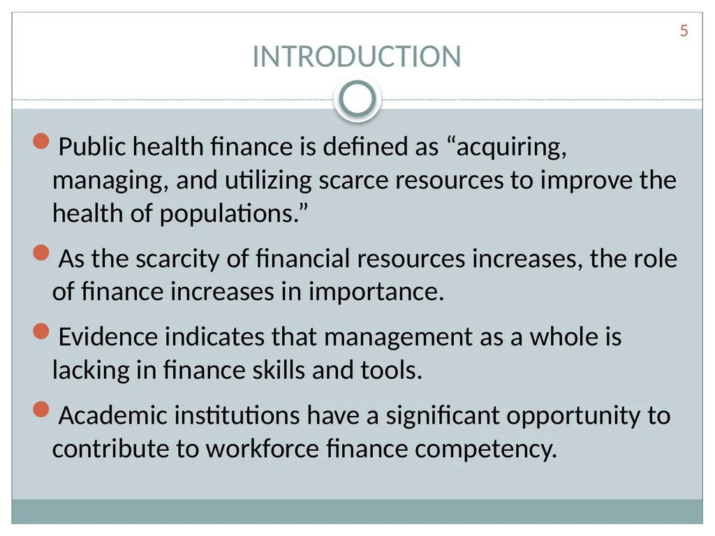 Are we getting the job done? TEACHING FINANCIAL - slide 5 of 20