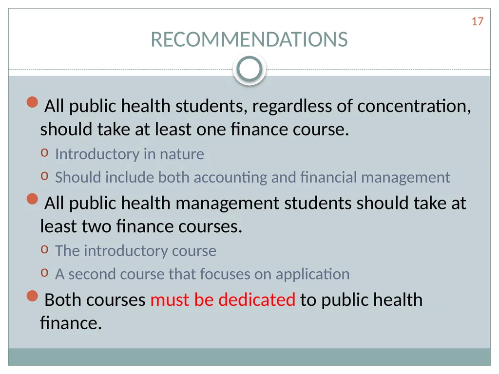 Are we getting the job done? TEACHING FINANCIAL - slide 17 of 20