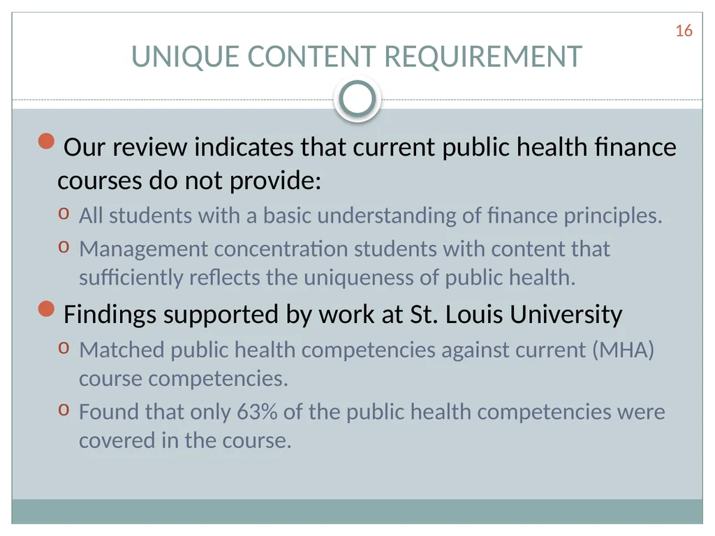 Are we getting the job done? TEACHING FINANCIAL - slide 16 of 20