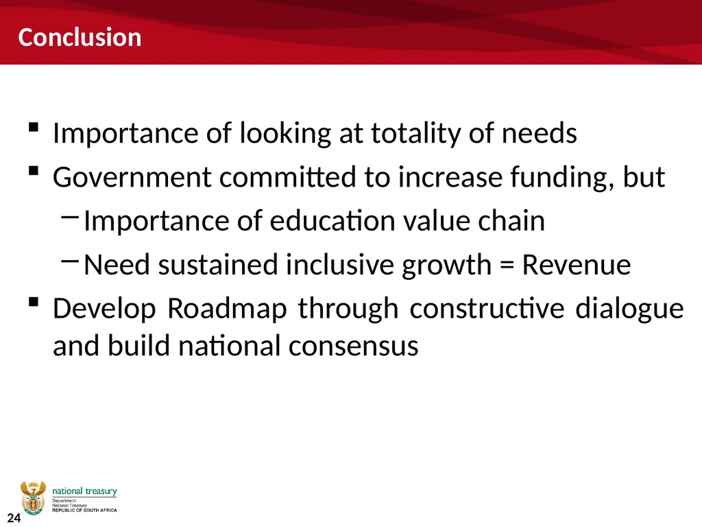 University funding and the budget Commission of - slide 24 of 24