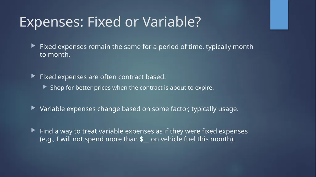 Personal Budgeting Have you ever said to yourself… - slide 6 of 14
