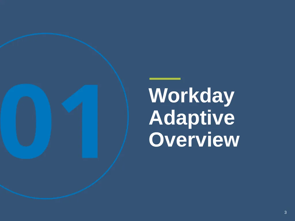 Workday Adaptive Training (Budgeting and - slide 3 of 26