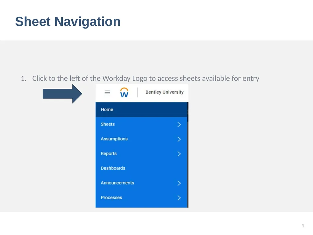 Workday Adaptive Training (Budgeting and - slide 9 of 26