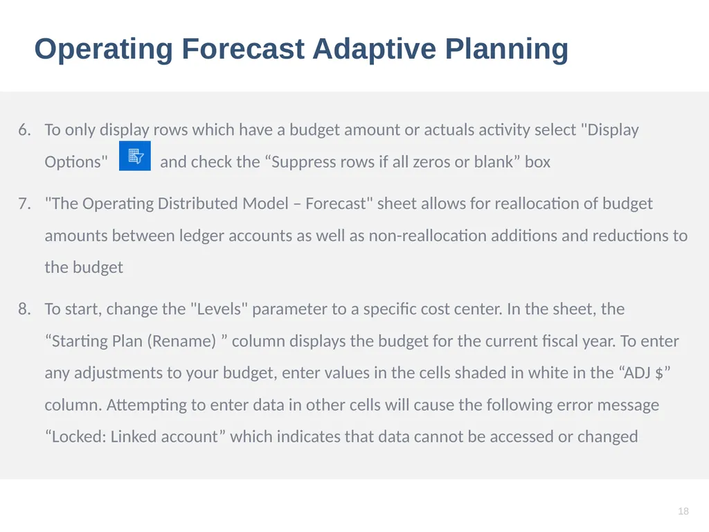 Workday Adaptive Training (Budgeting and - slide 18 of 26