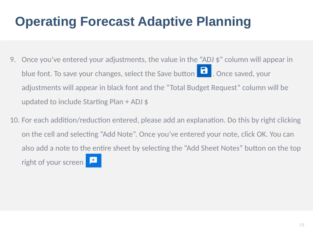 Workday Adaptive Training (Budgeting and - slide 19 of 26