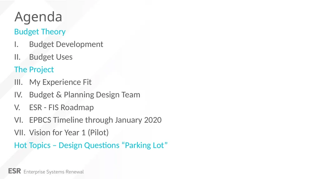 Budget and Planning Update Amanda Buss March 2019 - slide 2 of 15