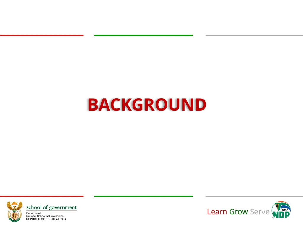 Revision of the National School of Government - slide 4 of 20
