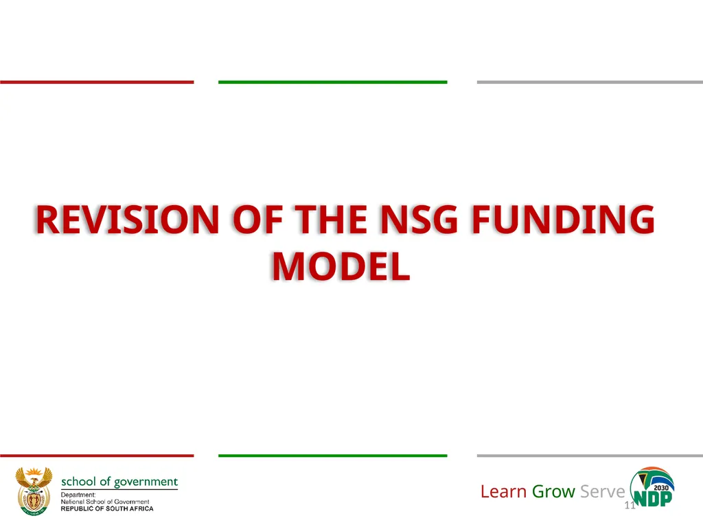 Revision of the National School of Government - slide 11 of 20