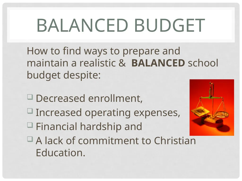 When your Budget wont Making the Hard Financial - slide 2 of 26