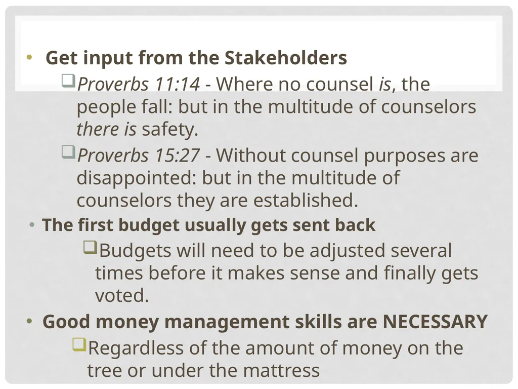 When your Budget wont Making the Hard Financial - slide 24 of 26