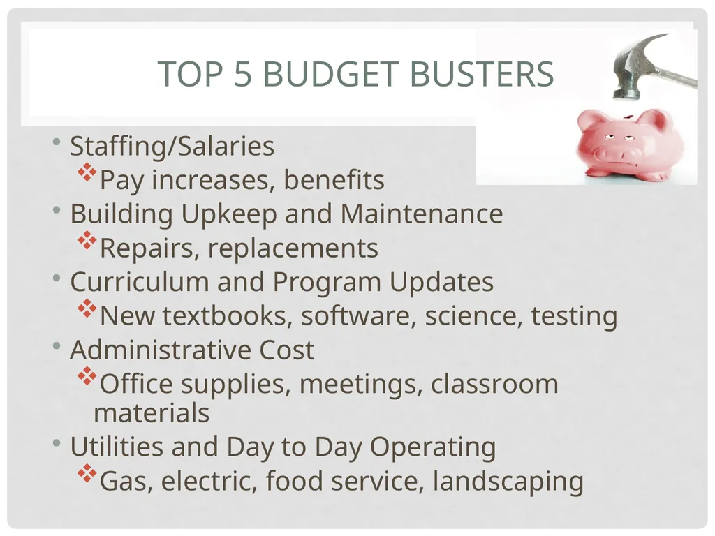 When your Budget wont Making the Hard Financial - slide 17 of 26