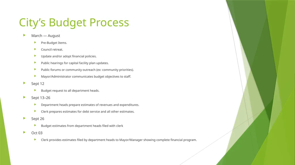 Governmental Accounting Finance Budget “101” - slide 15 of 18