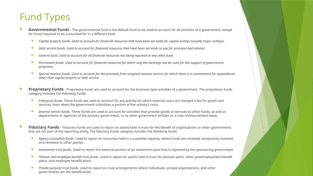 Governmental Accounting Finance Budget “101” - slide 10 of 18