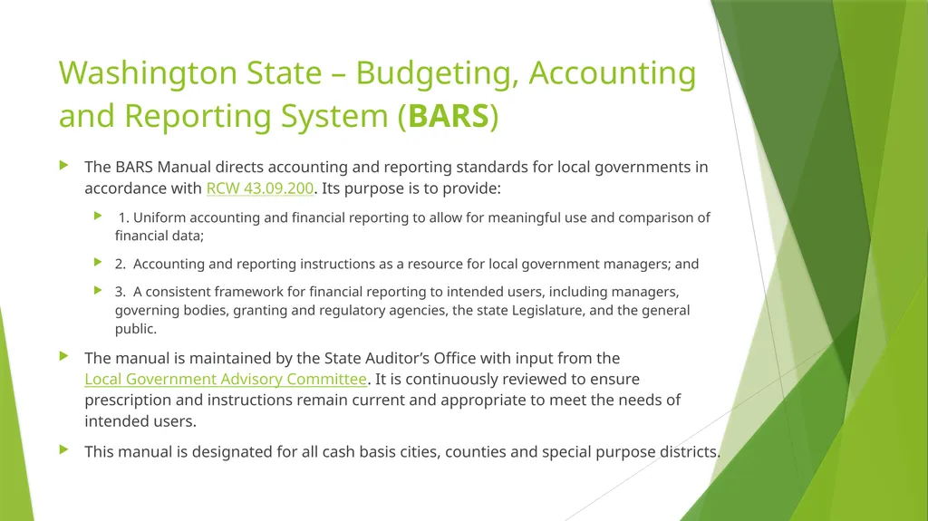 Governmental Accounting Finance Budget “101” - slide 8 of 18
