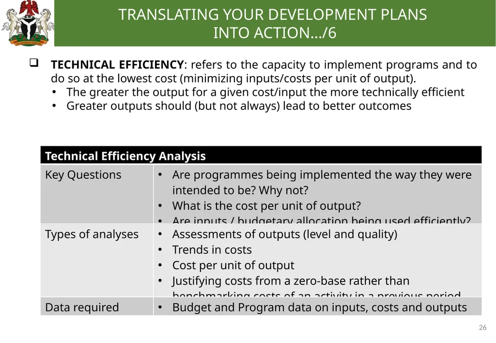 0 EFFECTIVE BUDGETING: TRANSLATING YOUR - slide 26 of 31