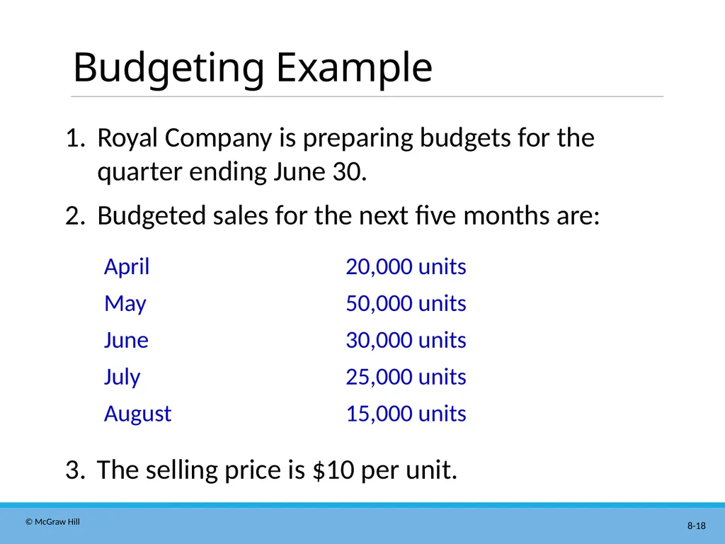 Master Budgeting Chapter 8 Managerial Accounting - slide 18 of 90