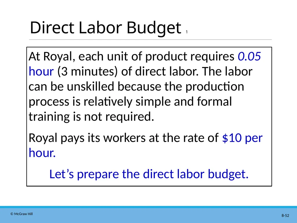 Master Budgeting Chapter 8 Managerial Accounting - slide 52 of 90
