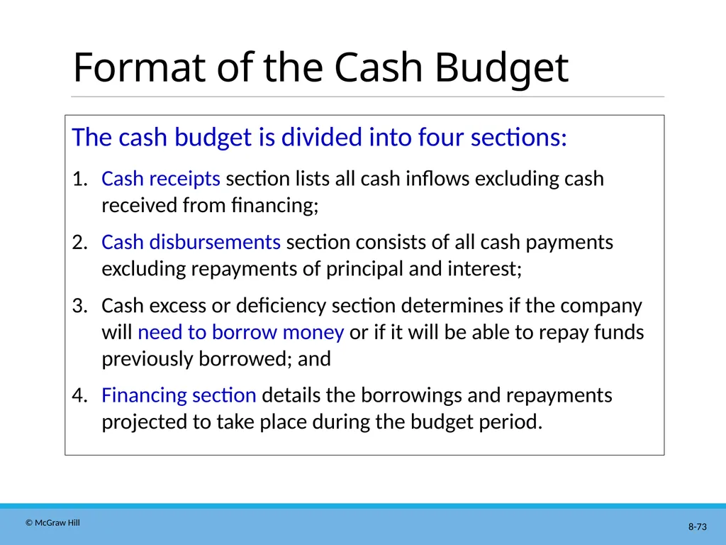 Master Budgeting Chapter 8 Managerial Accounting - slide 73 of 90