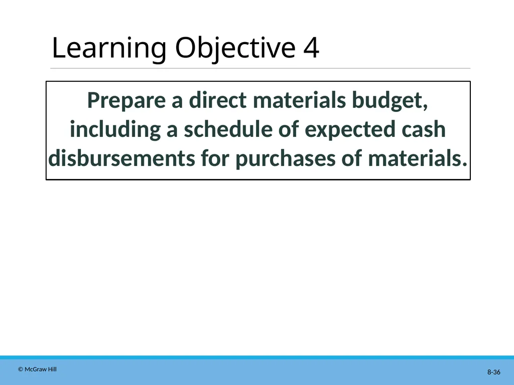 Master Budgeting Chapter 8 Managerial Accounting - slide 36 of 90